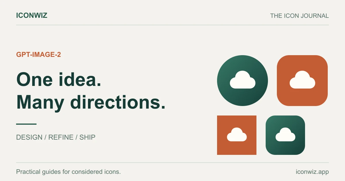 Editorial cover: Using GPT-Image-2 for App Icons, Logos, and Favicons