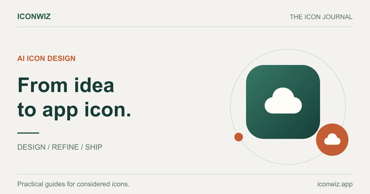 Editorial cover: AI App Icon Generator: Create Professional Icons in Minutes