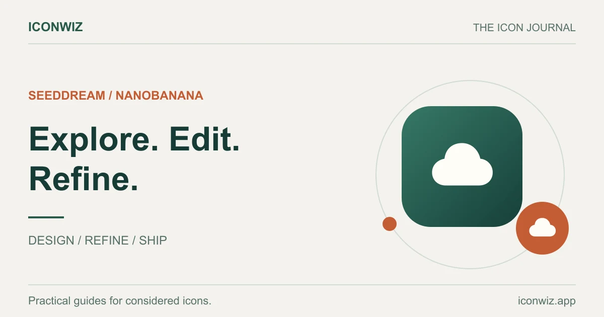 Editorial cover: Iconwiz Integrates SeedDream 5.0 and NanoBanana 2 - The Latest Flagship AI Models